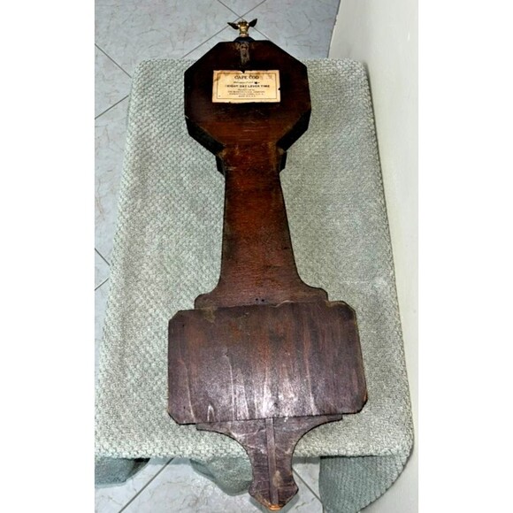 Antique Sessions  Mechanical Cape Cod Ship Scene  With Key  (Mahogany) - Picture 6 of 6